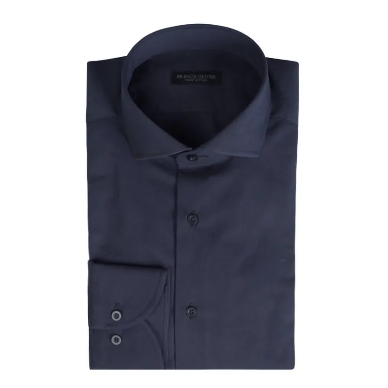 Superior Πουκάμισο Μαύρο 100% Fine Cotton (Modern Fit) New Arrival