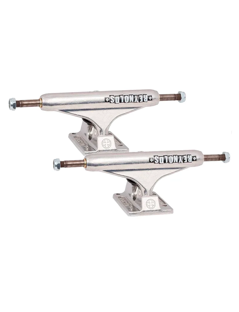 INDEPENDENT Skateboard TRUCKS Hollow Reynolds Block Silver Mid Trucks - ΑΣΗΜΙ-IND-SKT-5163-SILVER