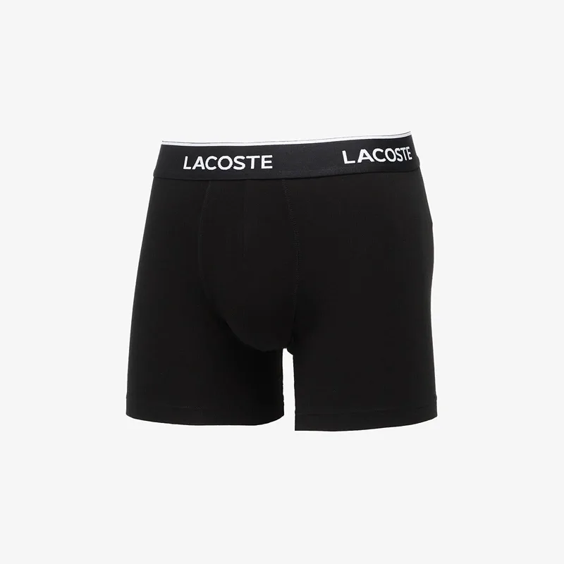 Μπόξερς LACOSTE 3-Pack Boxer Brief Black M