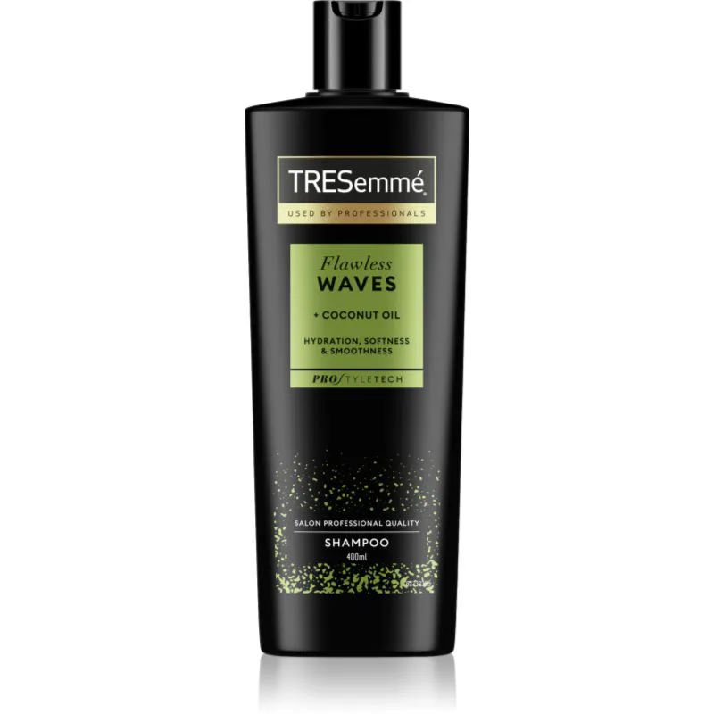 TRESemmé Flawless Waves ενυδατικό σαμπουάν για σπαστά και σγουρά μαλλιά 400 ml
