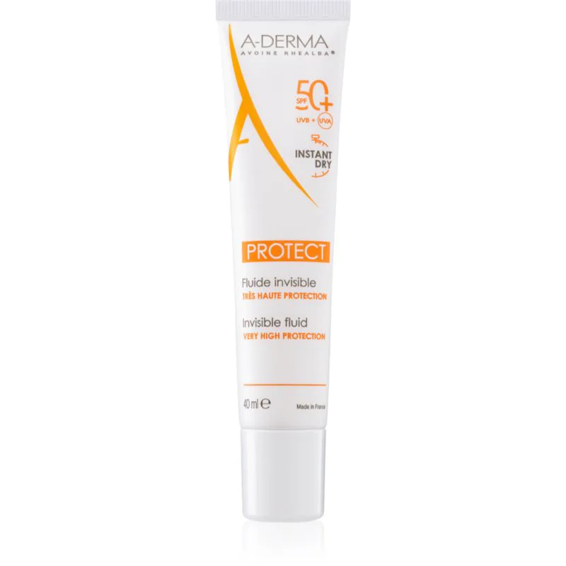 A-Derma Protect Invisible Fluid προστετυτικό υγρό SPF 50+ 40 ml