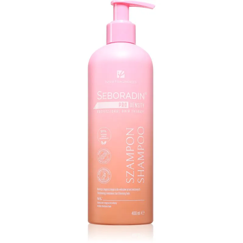 Seboradin PRO DENSITY Thickening Shampoo πυκνωτικό σαμπουάν για μαλλιά με τάση αραίωσης 400 ml