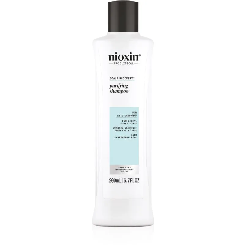 Nioxin Scalp Recovery Purifying Shampoo σαμπουάν για αραιωμένα και λεπτά μαλλιά κατά της πιτυρίδας 200 ml