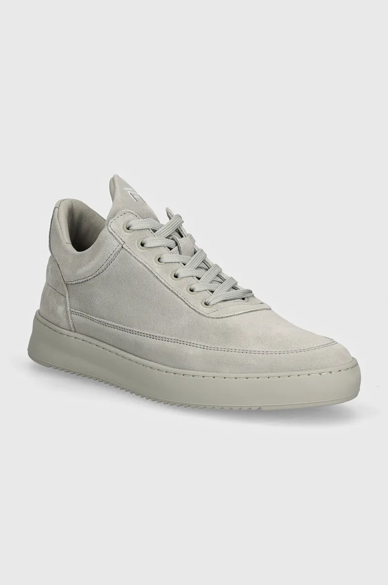 Σουέτ sneakers Filling Pieces Low Top Suede All Grey