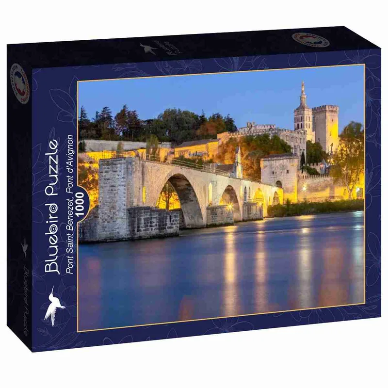 Bluebird Puzzle-90375-Pont Saint Benezet, Pont d'Avignon -1000 pieces