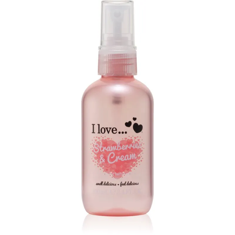 I Love Strawberries & Cream δροσιστικό σπρεϊ σώματος 100 ml