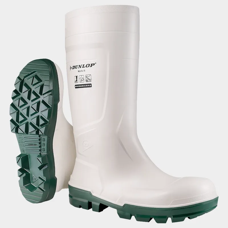 Γαλότσες εργασίας WORK-IT S4 SR FO LG DUNLOP 06300068 White