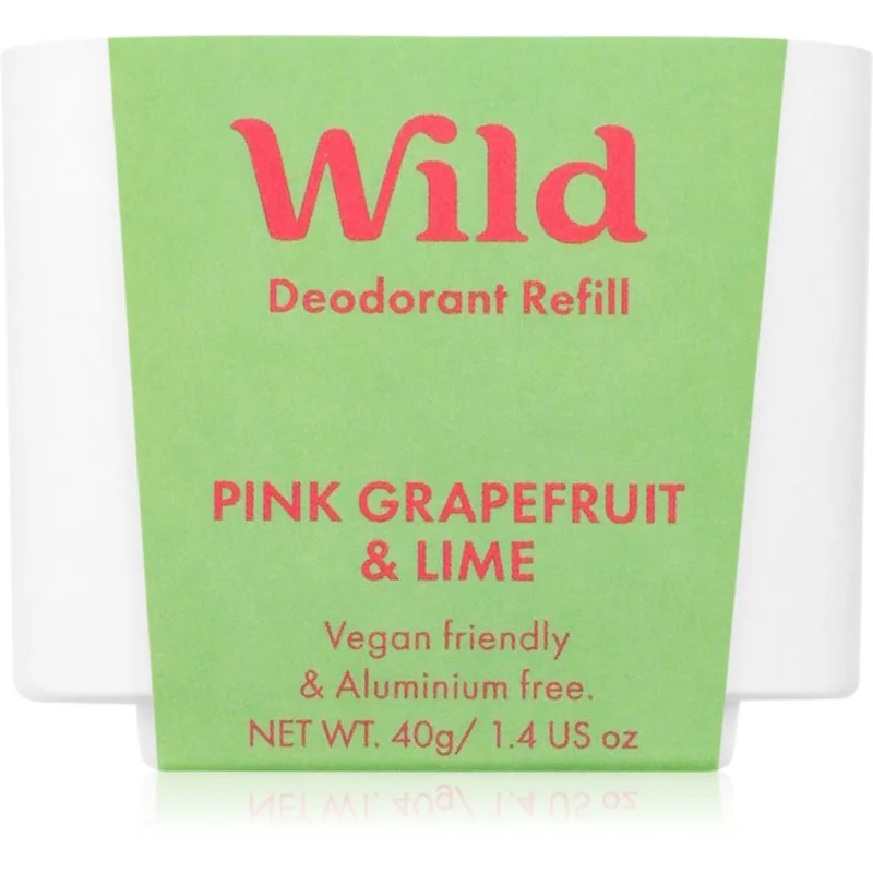 Wild Ροζ Grapefruit & Lime στερεό αποσμητικό ανταλλακτικό 40 γρ