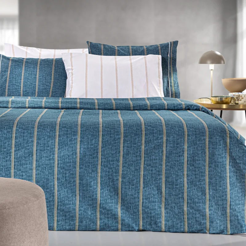 Σεντόνια Υπέρδιπλα (Σετ) 170X200+32 Guy Laroche Beverly Denim Με Λάστιχο (170x200+32)
