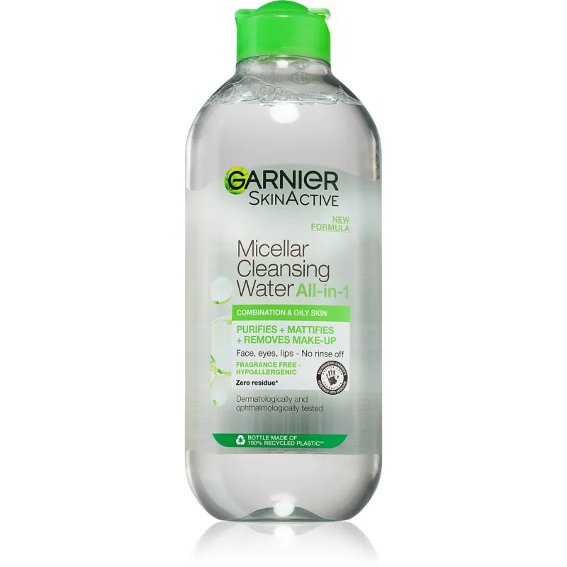 Garnier Skin Naturals μικυλλιακό νερό για μικτή και ευαίσθητη επιδερμίδα 400 ml