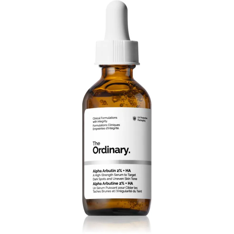 The Ordinary Alpha Arbutin 2% + HA ορός προσώπου για λάμψη με υαλουρονικό οξύ 60 ml