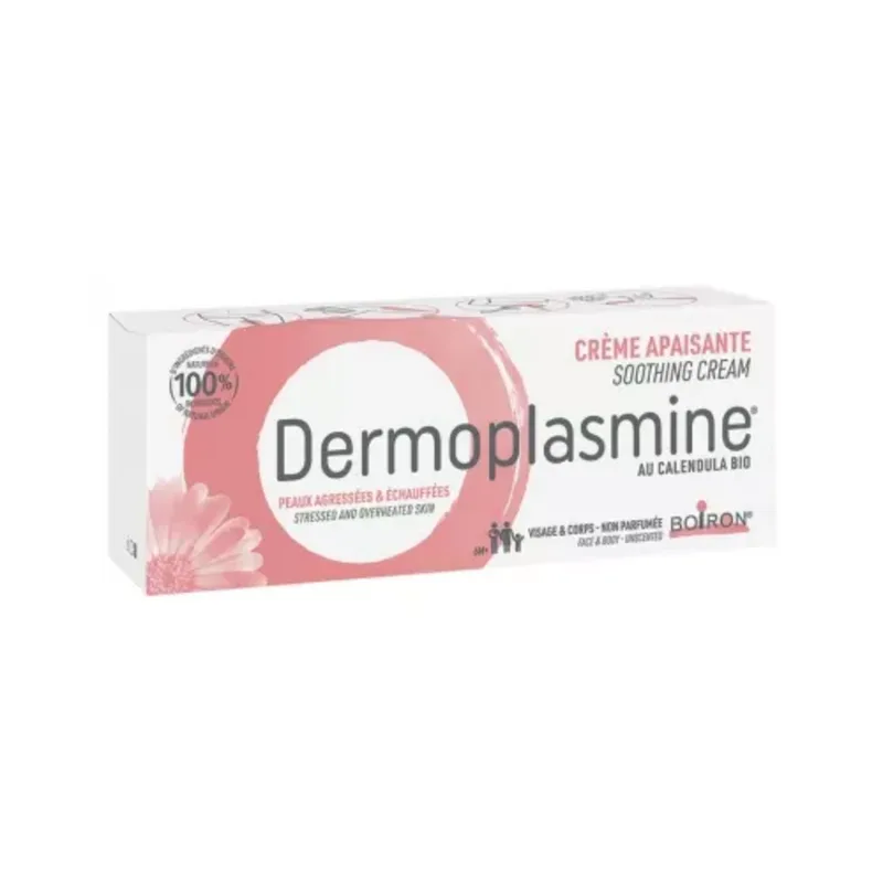 Boiron Dermoplasmine Organic Calendula Soothing Cream Aggressive and Irritated Skin 70g