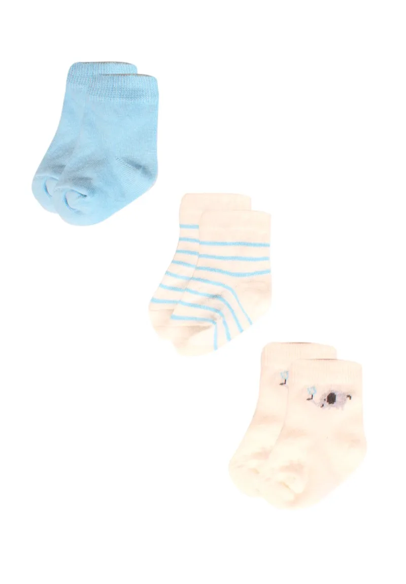 Καλτσάκια bebe Ciel Elephants 3 τεμ. 68365b