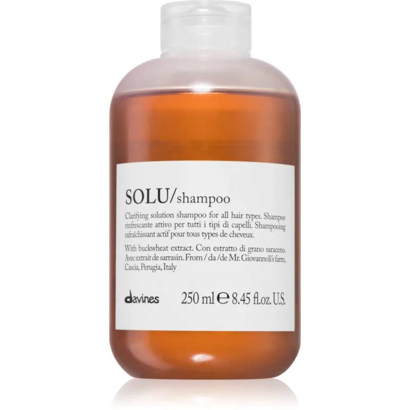 Davines Essential Haircare SOLU Shampoo σαμπουάν για βαθύ καθαρισμό με αναζωογονητική δράση 250 ml