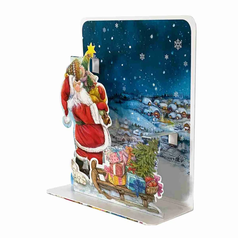 Pictura Xmas 3D Αναδυόμενη Κάρτα Άγιος Βασίλης με Παιδάκι