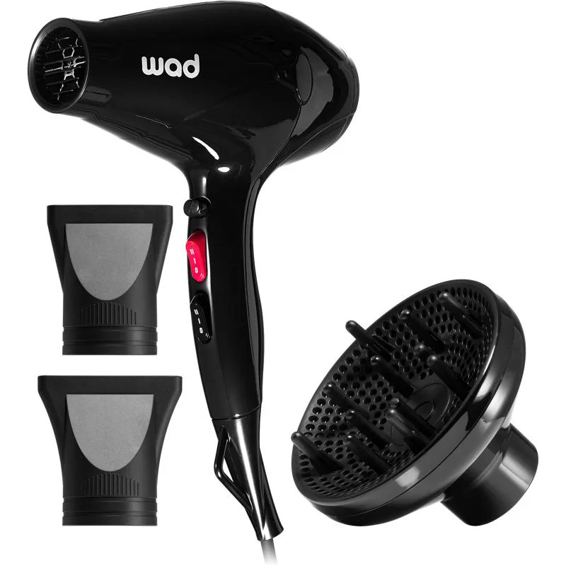 Wad Atmosfer Hair Dryer Black πιστολάκι μαύρη 1 τμχ