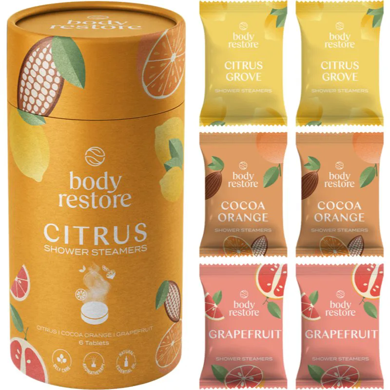 Body Restore Citrus Shower Steamers ταμπλέτες ντους 6 τμχ