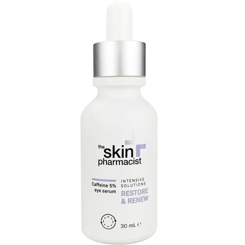 The Skin Pharmacist Restore & Renew Eye Serum Caffeine 5% Ορός Ματιών με Υψηλή Συγκέντρωση Καφεΐνης για Ενυδάτωση & Μείωση των Μαύρων Κύκλων 30ml