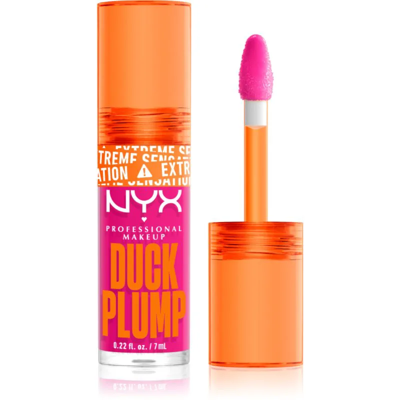 NYX Professional Makeup Duck Plump λιπ γκλος για αύξηση του αποτελέσματος απόχρωση 12 Bubblegum Bae 7 ml