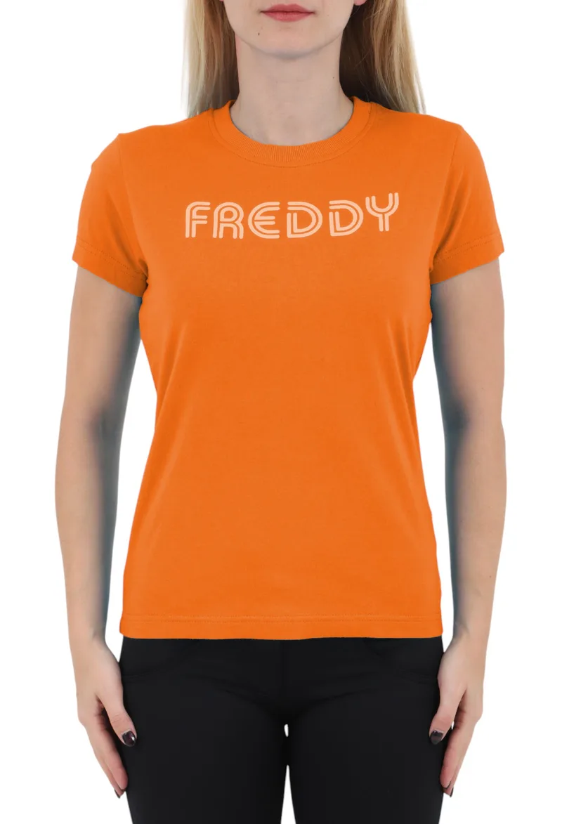 Μπλούζα Κοντομάνικη Freddy Με Λογότυπο 32441ST1-A660 Γυναικείο