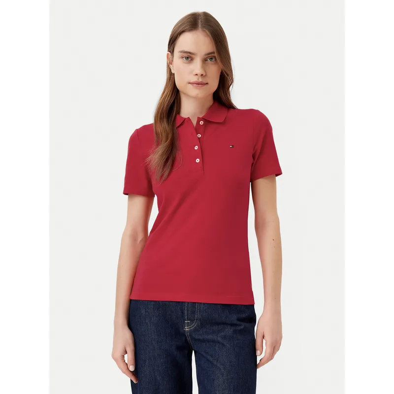 Tommy Hilfiger Polo 1985 WW0WW43225 Κόκκινο Slim Fit