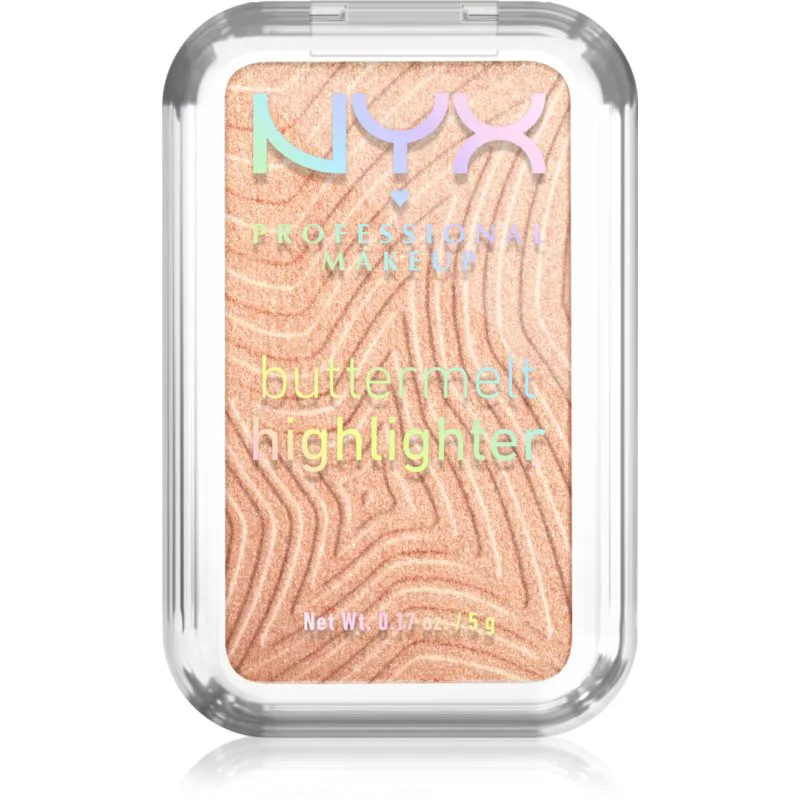 NYX Professional Makeup Buttermelt Highlighter λαμπρυντικό απόχρωση glaze it butta 10 5 γρ