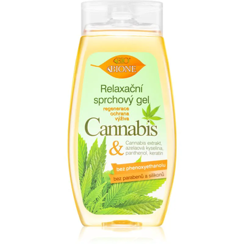 Bione Cosmetics Cannabis καταπραϋντικό τζελ για ντους 260 μλ