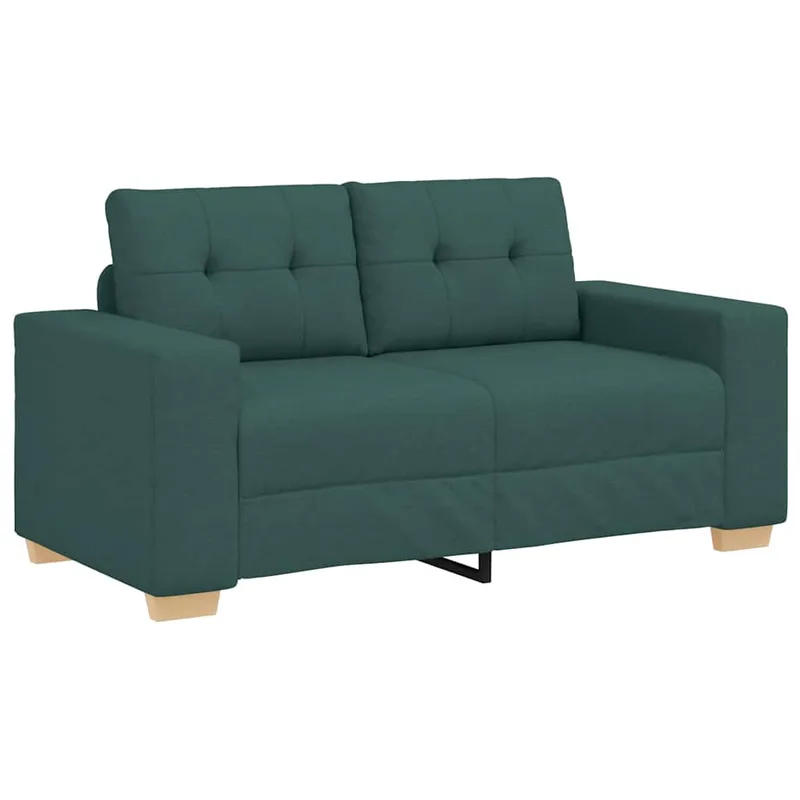 vidaXL Καναπές-Διθέσιος Σκούρο Πράσινο 160 x 77 x 82 εκ. Ύφασμα