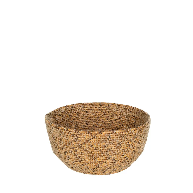 Καλάθι Rattan Στρογγυλό Natural 21x10εκ. ESPIEL SUL106 (Υλικό: Ραττάν, Χρώμα: Natural) - ESPIEL - SUL106