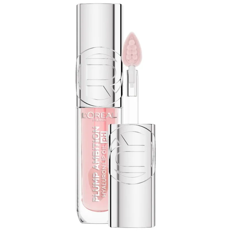 L'Oreal Paris Plump Ambition Hyaluron Lip Oil Ενυδατικό Λάδι Όγκου Χειλιών με Υαλουρονικό Οξύ 24ωρης Διάρκειας 5ml - 114 Rose