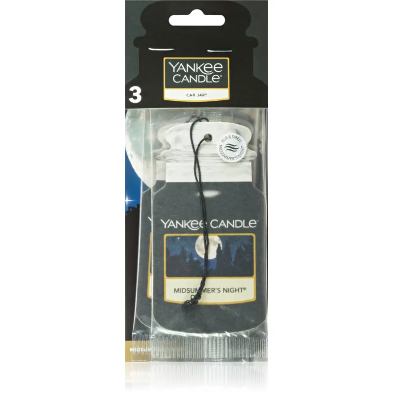 Yankee Candle Midsummer's Night αποσμητικό χώρου αυτοκινήτου 3 τμχ