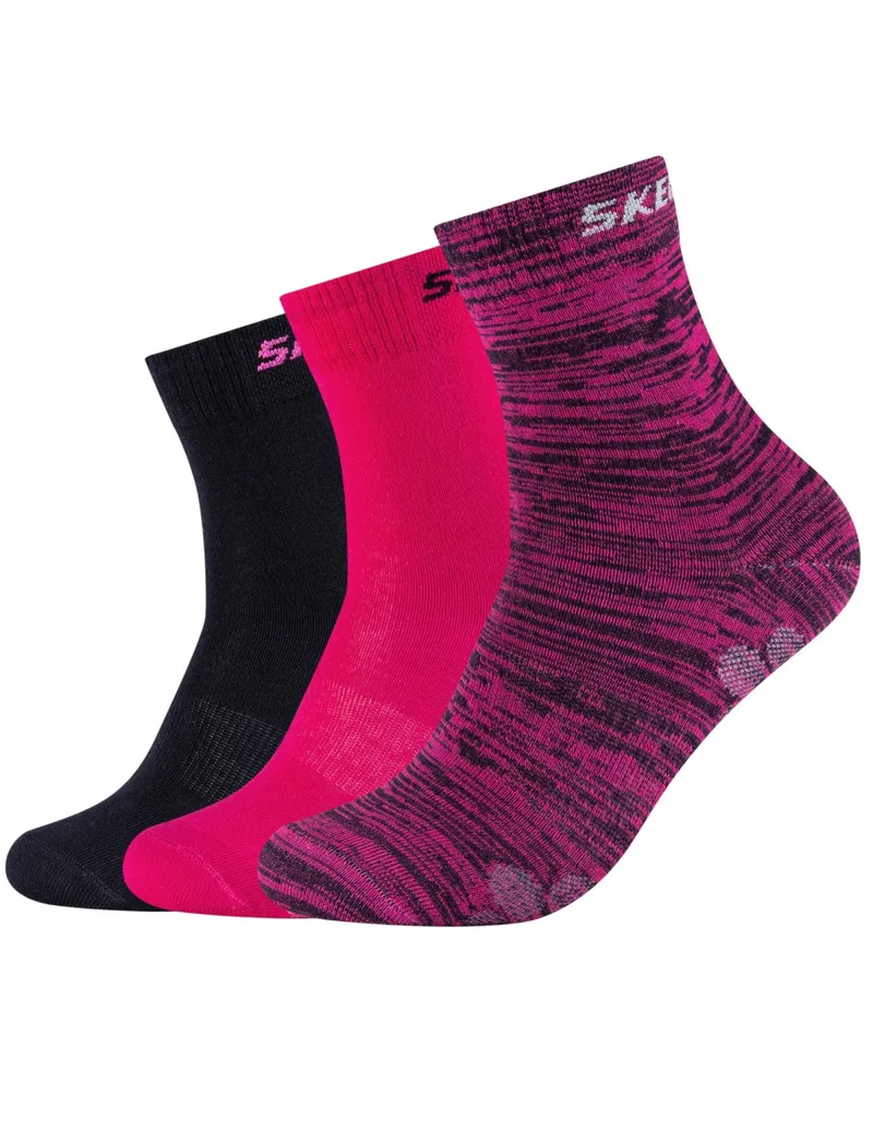 Skechers SK41053-0401 Αθλητικές Κάλτσες Ροζ 3 Ζεύγη