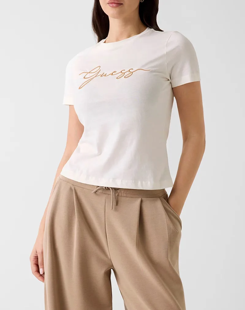 GUESS CIRCE SS CN T-SHIRT ΜΠΛΟΥΖΑ ΓΥΝΑΙΚΕΙΟ V6GI01K2962-G1O6 OffWhite