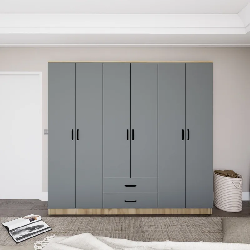 Ντουλάπα Ρούχων Yaman Luna - Fel 1600-65 350Mwd1132 (180x190x45 cm)