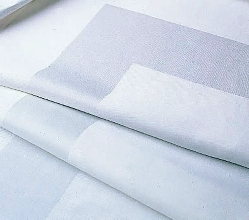 Τραπεζομάντηλο 105x105εκ. Polycotton Satin Band Line White (Σετ 6 Τεμάχια) (Ύφασμα: 50% Cotton-50% Polyester, Χρώμα: Λευκό) - OEM - 5201847010145-2
