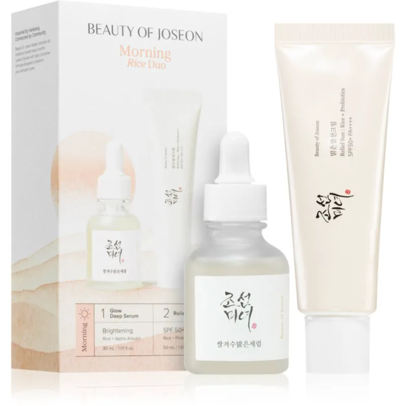 Beauty of Joseon Morning Rice Duo Set Σετ για ενοποίηση τόνου της απόχρωσης δέρματος