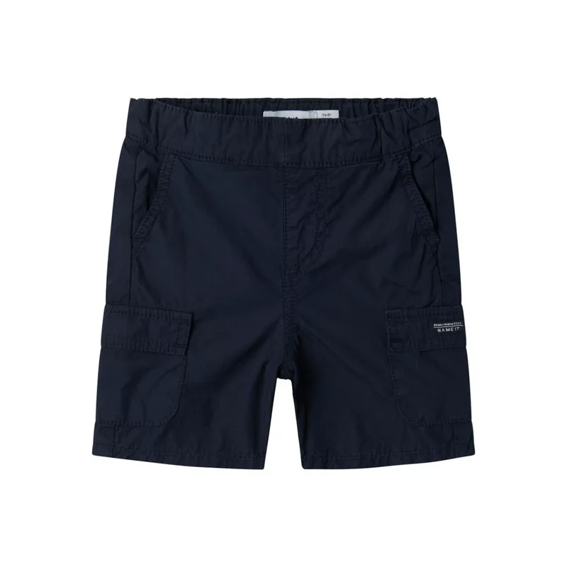 Βερμούδα υφασμάτινη cargo αγόρι name it-13238086-Dark Sapphire