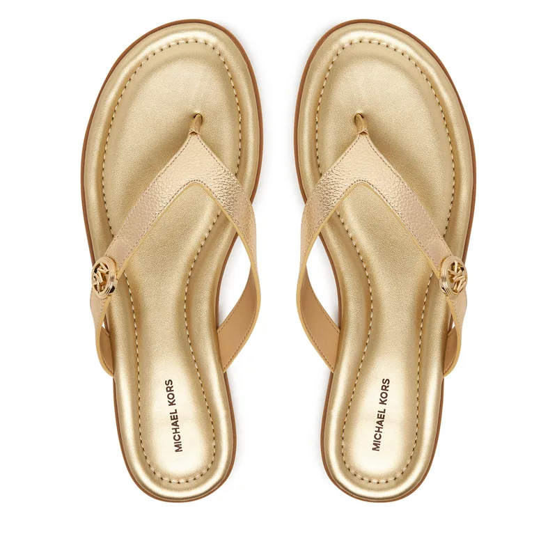 Σαγιονάρες MICHAEL Michael Kors Ering Thong 40S6ERFS1M Χρυσό