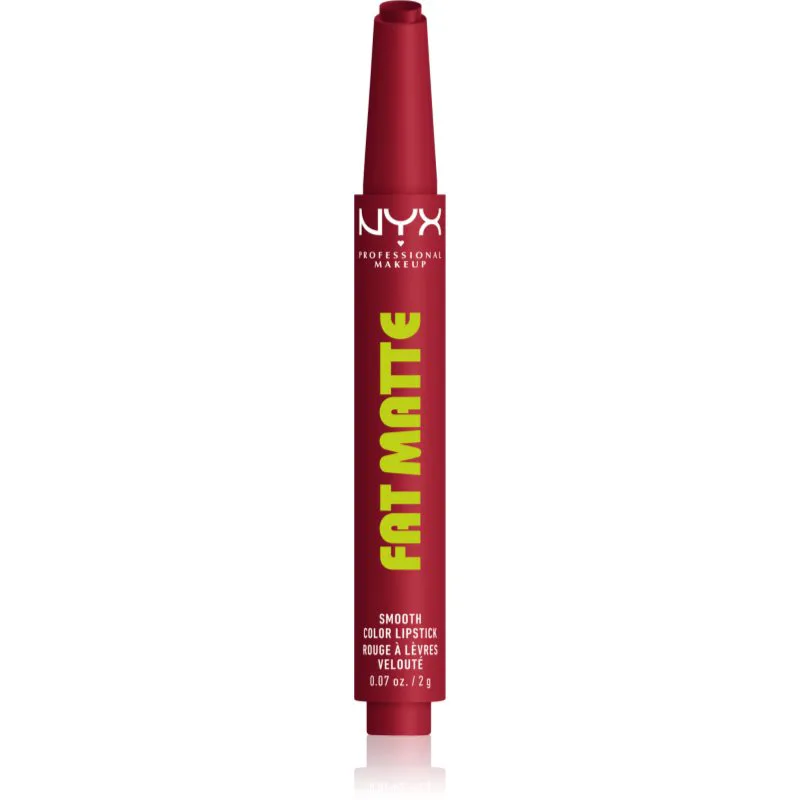 NYX Professional Makeup Fat Matte Βάλσαμο για χείλη με ματ αποτέλεσμα Plushin' Plum 2 γρ