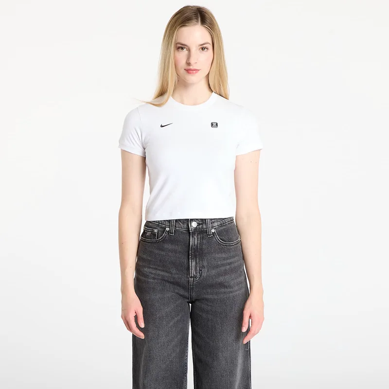 T-shirt Nike Sportswear Shox Women's Tight T-Shirt White M