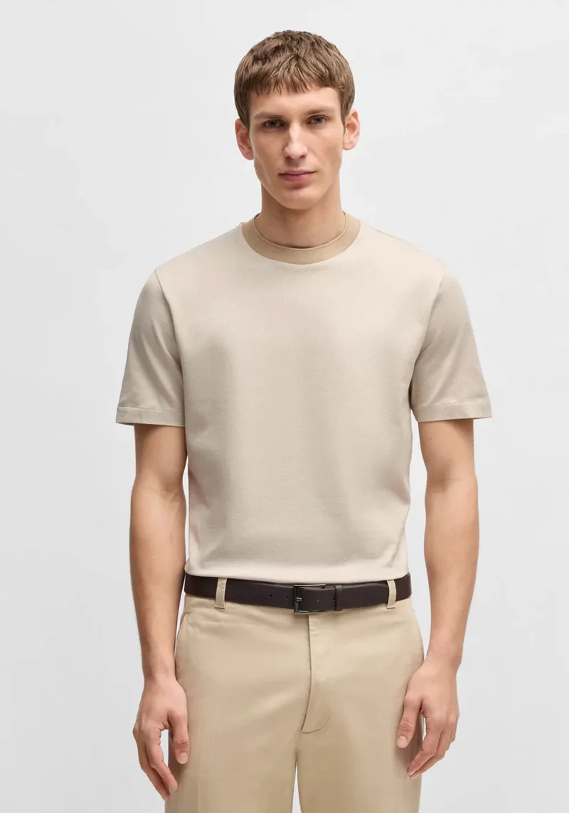 BOSS Κοντομάνικη T-shirt της σειράς Thompson 432 - 50534030 275 Light Μπεζ