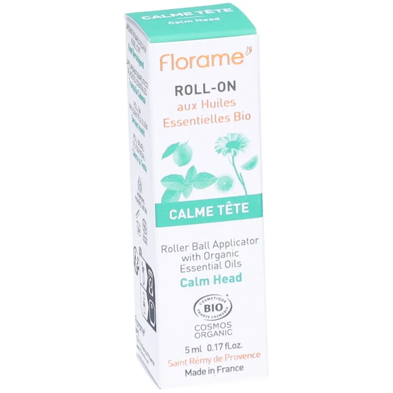 Florame Calme Tete Roll-on With Organic Essential Oils 5ml
