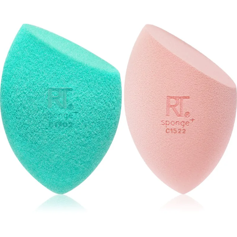 Real Techniques Miracle Mattifying Sponge Duo αφρώδης εφαρμοστής για το μεικ απ 2 τμχ