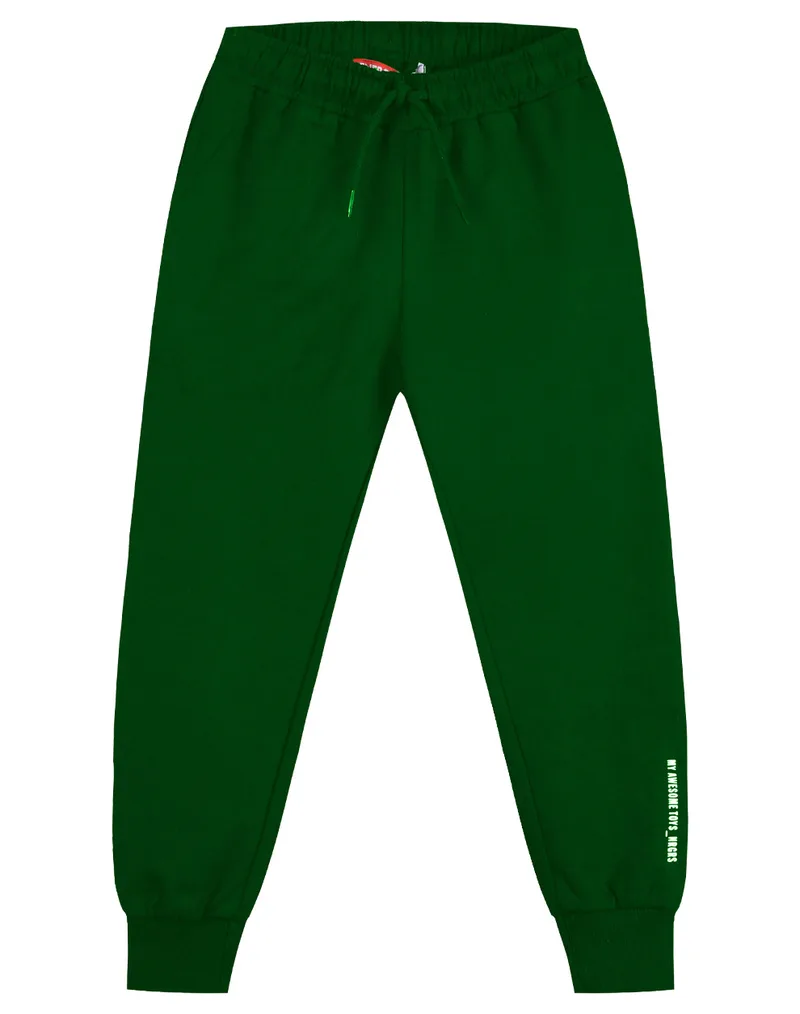 Παντελόνι Joggers αχνούδιαστο, με λάστιχο στη μέση για αγόρι - ΚΥΠΑΡΙΣΣΙ 12-123165-2