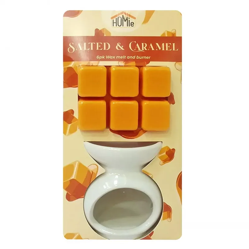Βάση με Αρωματικό wax Melt Σετ 6 Κύβοι - Salded Caramel