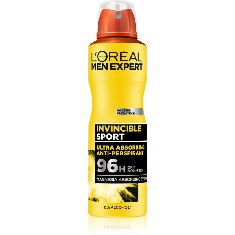 L’Oréal Paris Men Expert Invincible Sport αντιιδρωτικό σε σπρέι για άντρες 150 ml