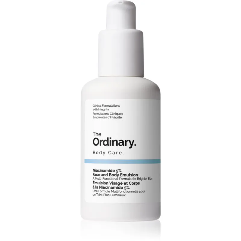 The Ordinary Niacinamide 5% Face & Body Emulsion ελαφρύ ενυδατικό γαλάκτωμα για την αντιμετώπιση των μαύρων κηλίδων για πρόσωπο και σώμα 100 ml