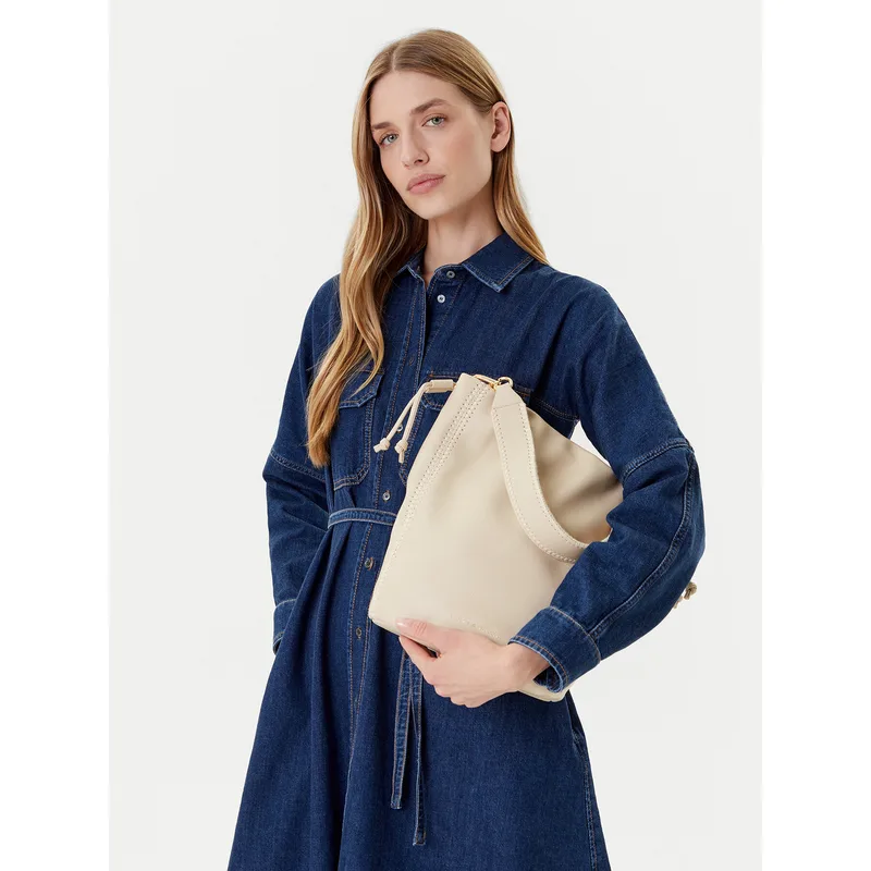 Τσάντα Tommy Hilfiger Th Soft Summer Bucket AW0AW17540 Μπεζ