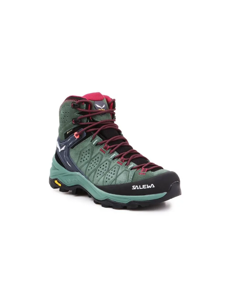 Salewa Alp Trainer 2 Mid GTX 61383-5085 Γυναικεία Ορειβατικά Μποτάκια Αδιάβροχα με Μεμβράνη Gore-Tex Πράσινα