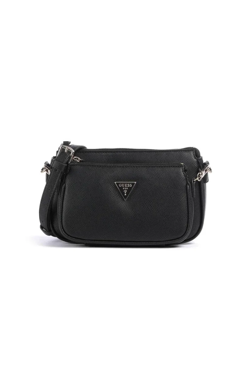Guess γυναικεία τσάντα ώμου με faux leather και λογότυπο "Noelle II" - HWZG9672710 Μαύρο